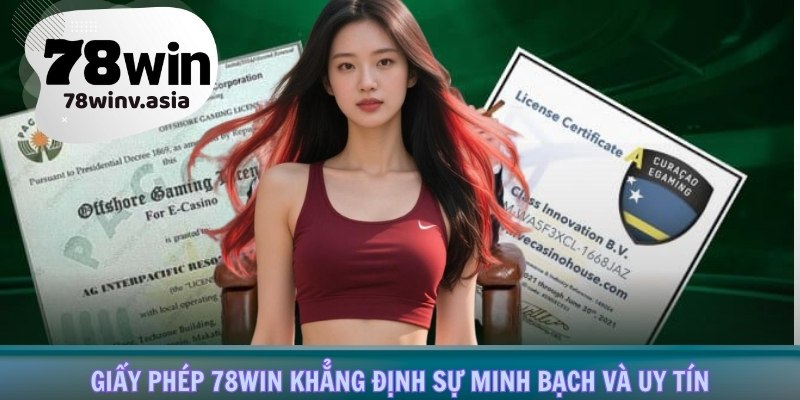 Giấy phép 78win khẳng định sự minh bạch và uy tín